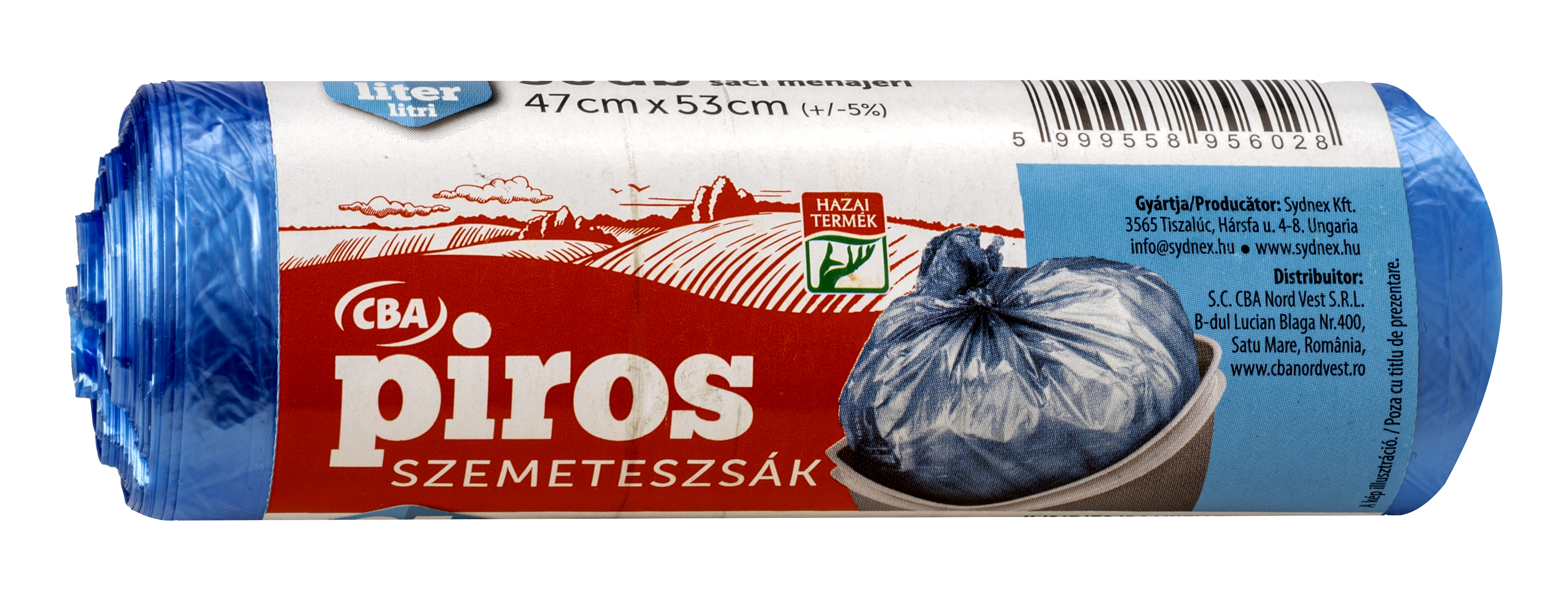 CBA Piros Szemeteszsák 25 l 30 db/roll